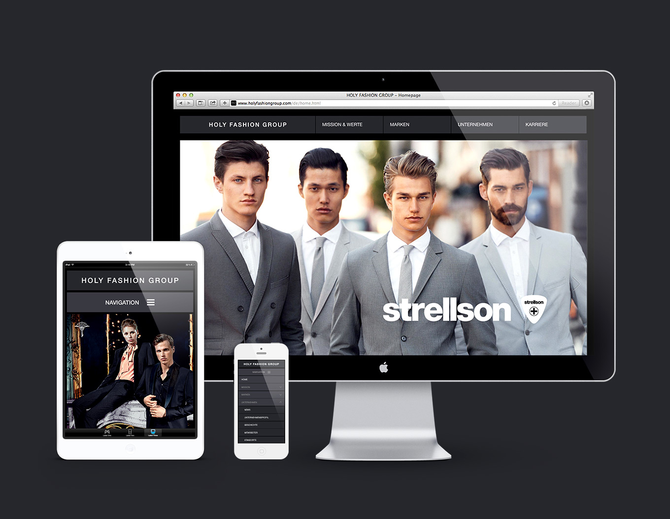 HOLY FASHION GROUP FashionWebsite Portfolio von coma2