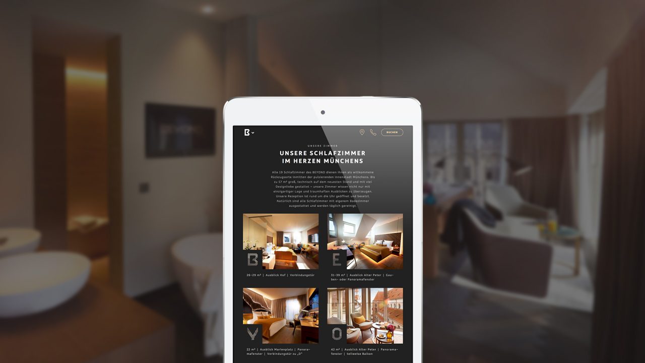 coma2 e-branding - BEYOND Hotel Website - 1