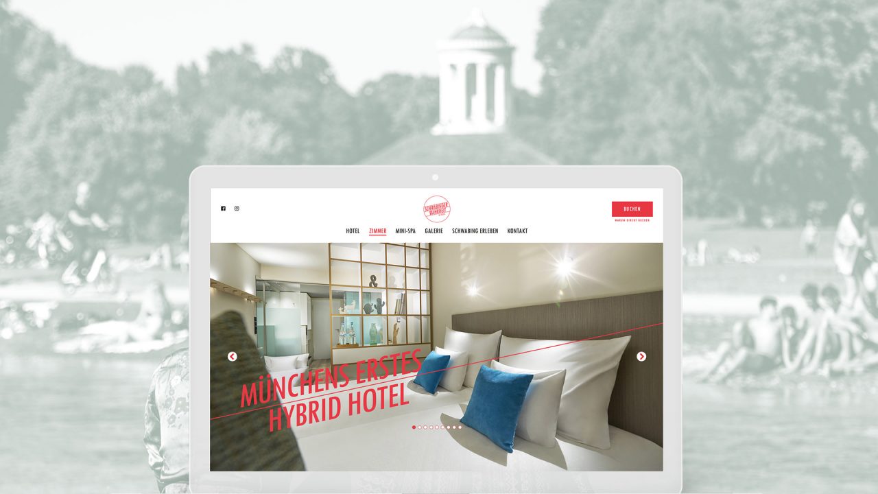 coma2 e-branding - Schwabinger Wahrheit Hotel Website - 1